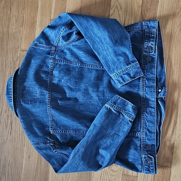 Talbots Classic Blue Denim Jean Jacket Isla Wash Women's Talbots Petite Plus XP - Picture 5 of 12